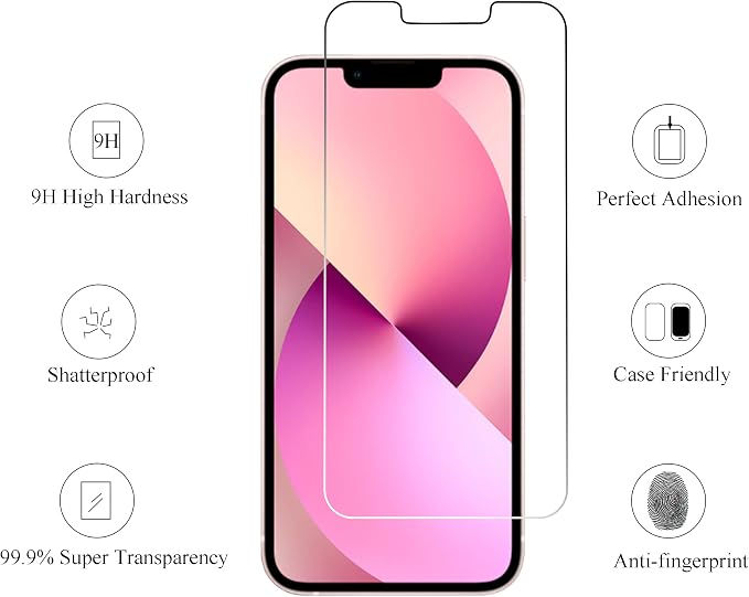 Ailun Screen Protector for iPhone 13 mini Display 2021 3 Pack Tempered Glass