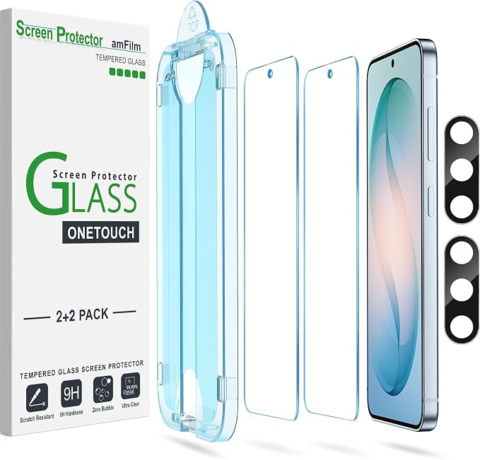 amFilm Auto-alignment OneTouch for Samsung Galaxy S26 6.3'' Screen Protector +