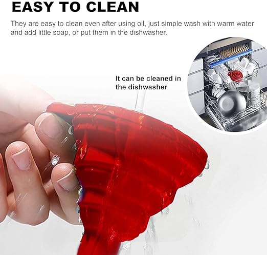 Kitchen Funnel Set of 3, Large Medium and Small, Kitchen Gadgets Accessories Food Grade Silicone Collapsible Funnels for Kitchen Use Filling Bottles Liquid Powder Transfer