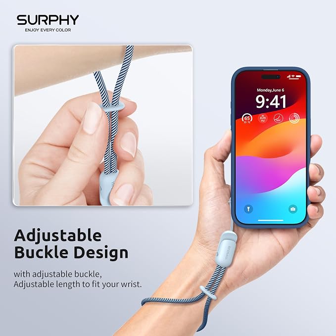 SURPHY 2 Pack Phone Lanyard for Cellphone Case, Phone Wrist Strap for Case