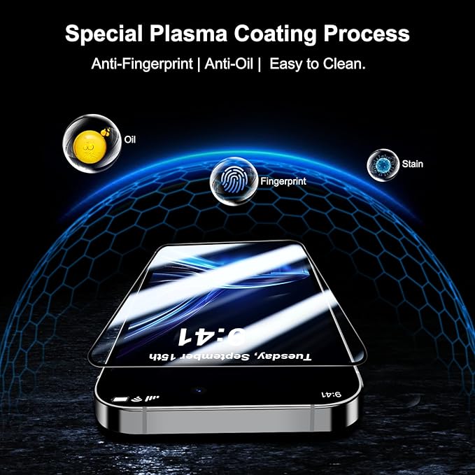 QHOHQ for iPhone 16 Plus Screen Protector