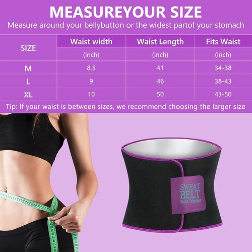 MORECOO Waist Trainer for Women - Effective Lower Belly Fat Reduction | Sweat Band Body Shaper