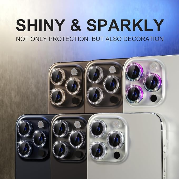 Choiche Compatible for iPhone 15 Pro/iPhone 15 Pro Max Camera Lens Protector