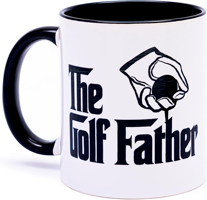 decorluxes Golf Gifts for Dad 11oz Ceramic Mug, Best Dad by Par Mug, Funny Golf Gift for Men, Husband, Gifts for Father’s Day, Birthday (Design 2)