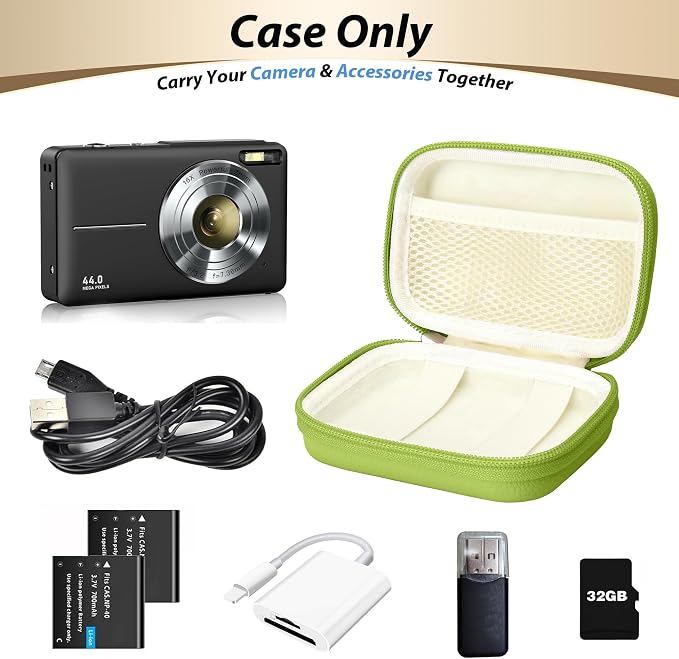 Digital Camera Case for CAMKORY, KODAK PIXPRO FZ45/FZ55, Canon IXUS 285 HS