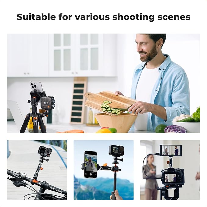 K&F CONCEPT Articulating Mini Magic Arm 360° Swivel Dual Ball Heads