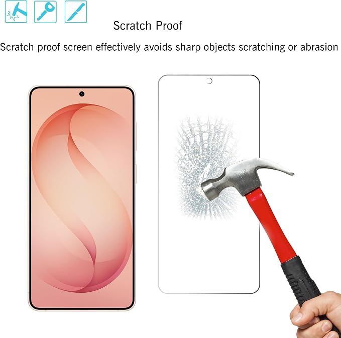 Ailun Glass Screen Protector for Galaxy S26 3 Pack + 2 Pack Camera Lens