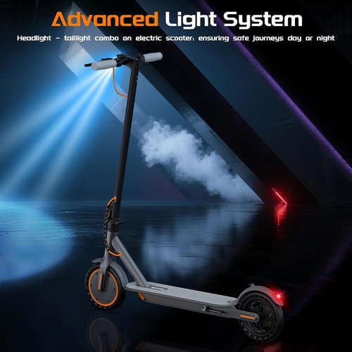 NAVIC Electric Scooter - Dual Suspension, 350W/500W Motor, 19/22 Mph, Foldable Design, 8.5”/10" Tires