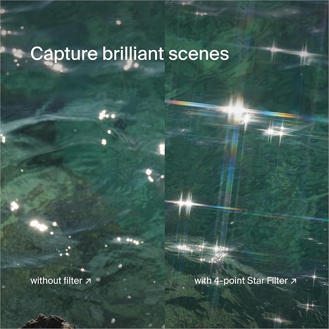 Urth 43mm 3-in-1 Star Lens Filter Kit — 4, 8 Point Starburst Effects