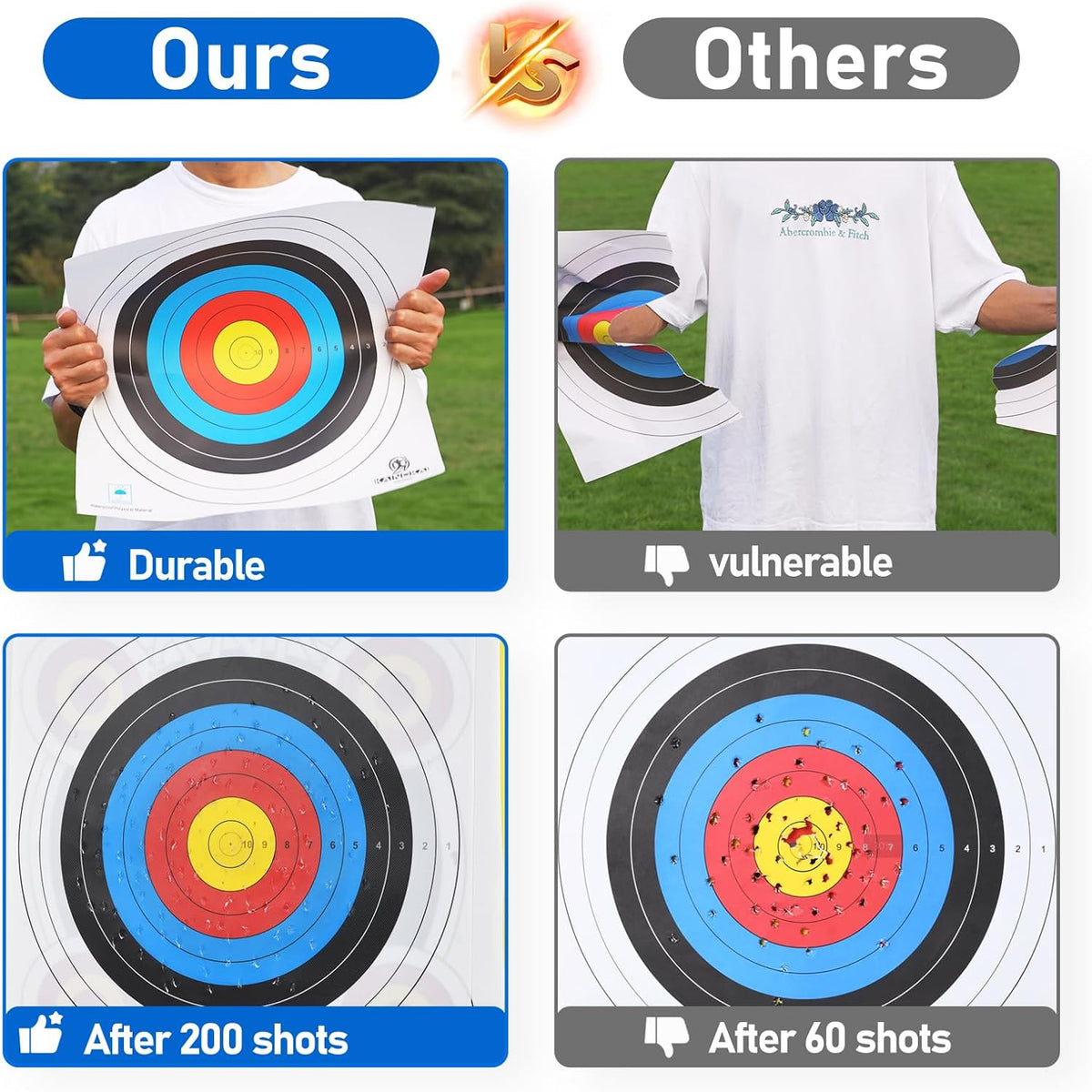 Skiennix Archery Targets - Durable Paper Targets for Compound Bows | Available in 40cm, 60cm, 80cm