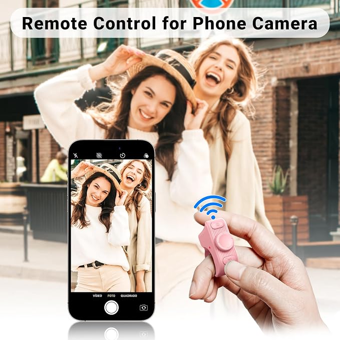 Remote Scrolling Ring for Tiktok, Page Turner for Kindle App, Tablet-Light Pink