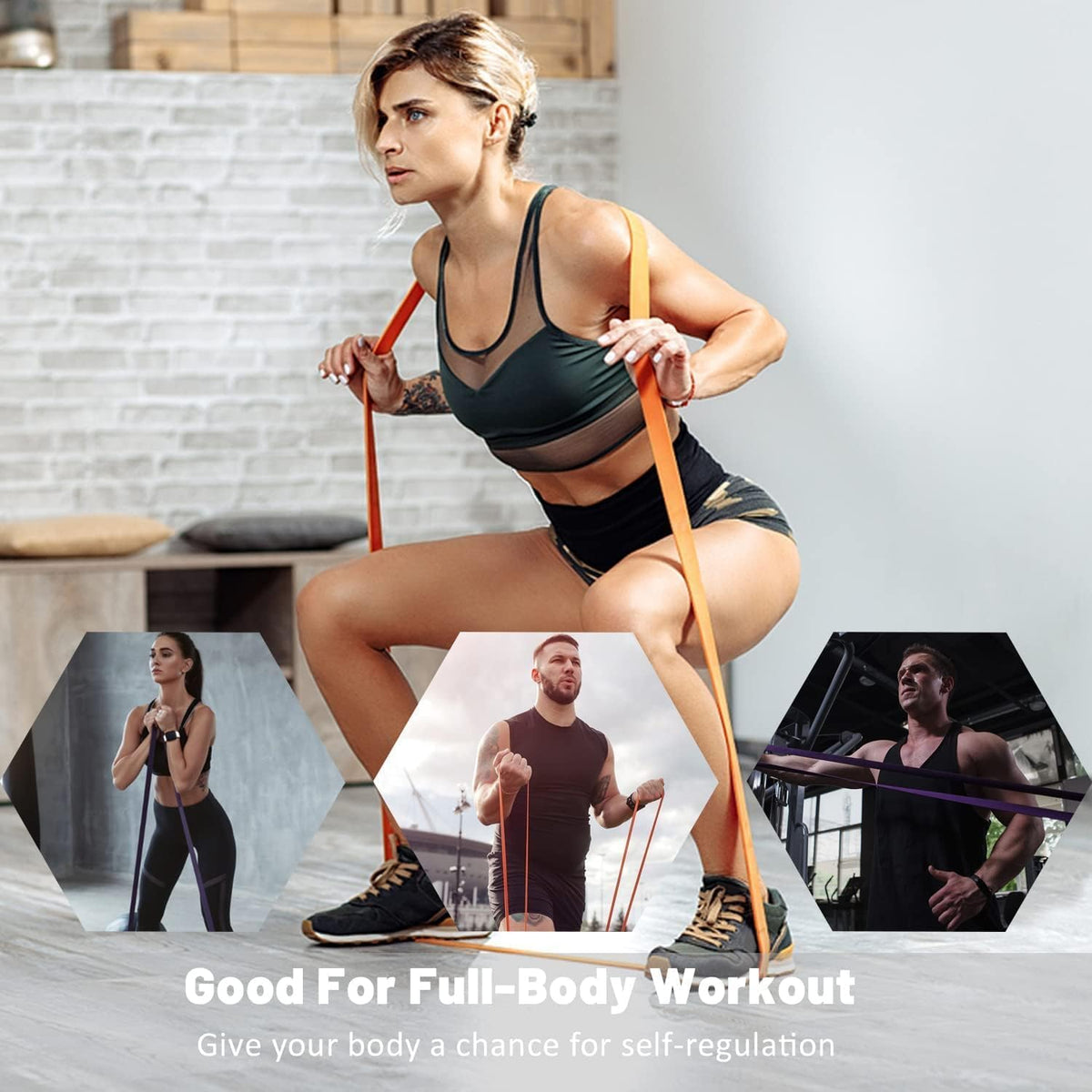 Resistance Bands - Pull Up Assist & Workout Bands Set for Fitness Training | Ideal for Men & Women