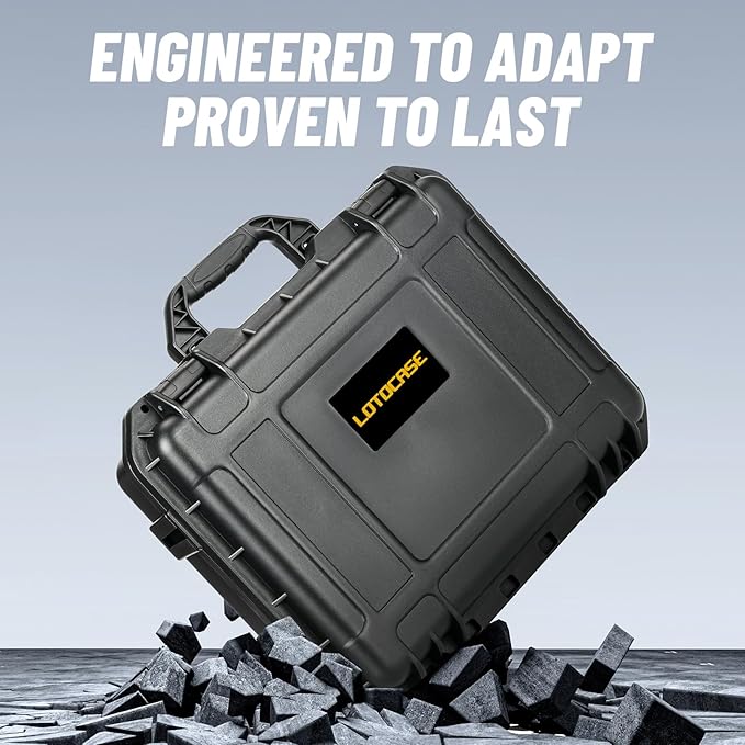 Case for Dewalt Impact and Torque Wrench - Waterproof Hard Tool Box for Dewalt Set, Power Tool Combo Kit Bag for Atomic 20V Max 2/1 3/4 3/8 Inch Cordless Torque Wrenches/Battery (Case Only)