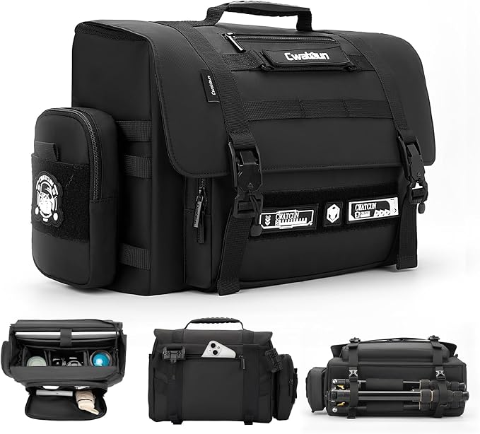 Cwatcun Camera Sling Bag, Waterproof Multifunction Photography Tactica Camera
