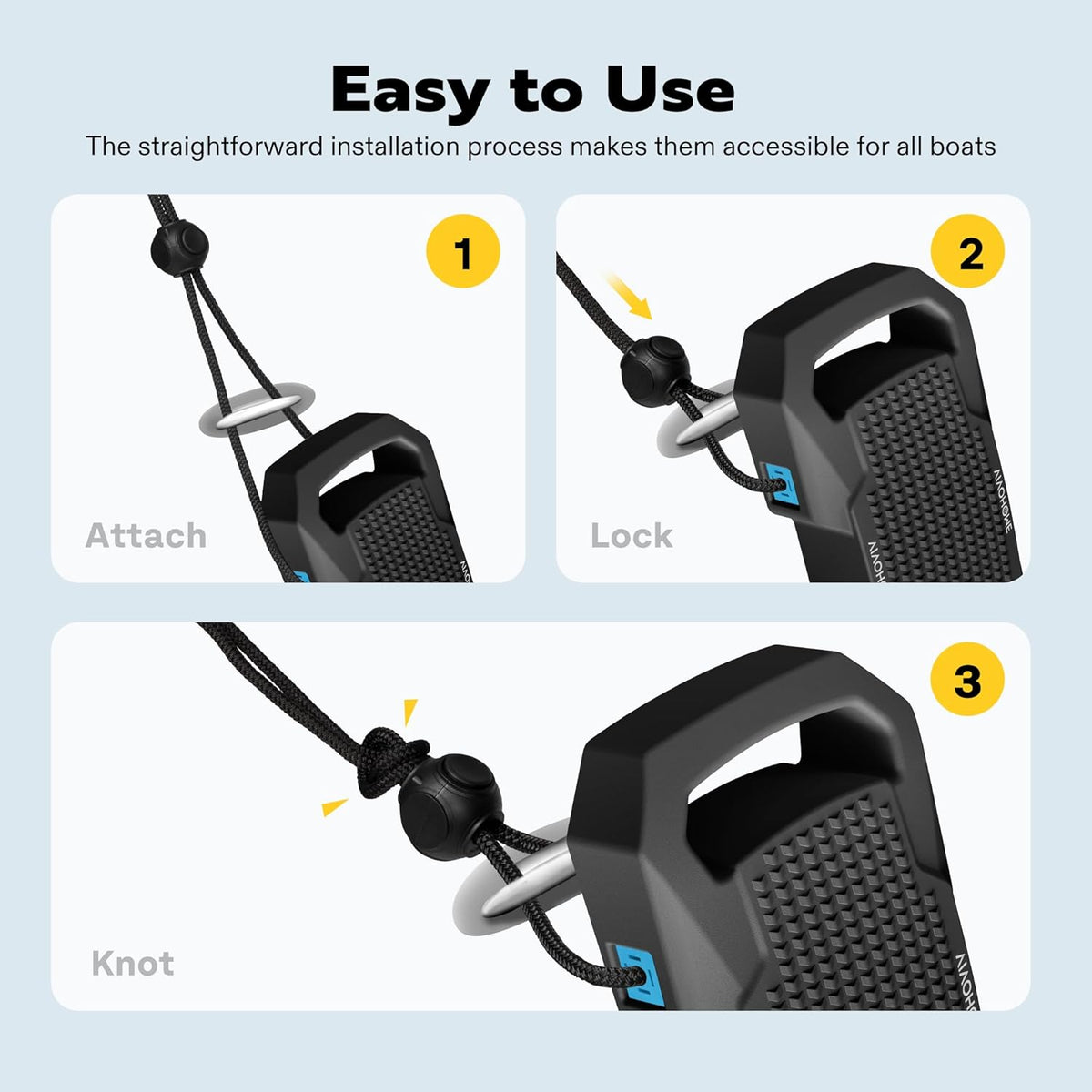 VIVOHOME EVA Boat Fenders - Durable Docking Bumpers with Nylon Rope | Perfect for Yachts & Dinghies