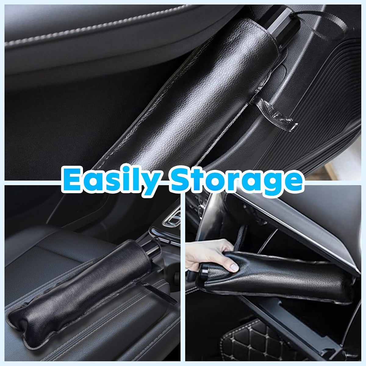 Multper Car Windshield Sun Shade - Reflective Foldable Sunshade Umbrella for UV Rays & Heat Protection, 360° Rotation Bendable Front Window Shield Easy Storage & Keeps Interior Cooler - 55"*31.5"