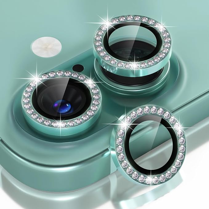 Choiche Compatible for iPhone 16 /iPhone 16 Plus Camera Lens Protector Bling