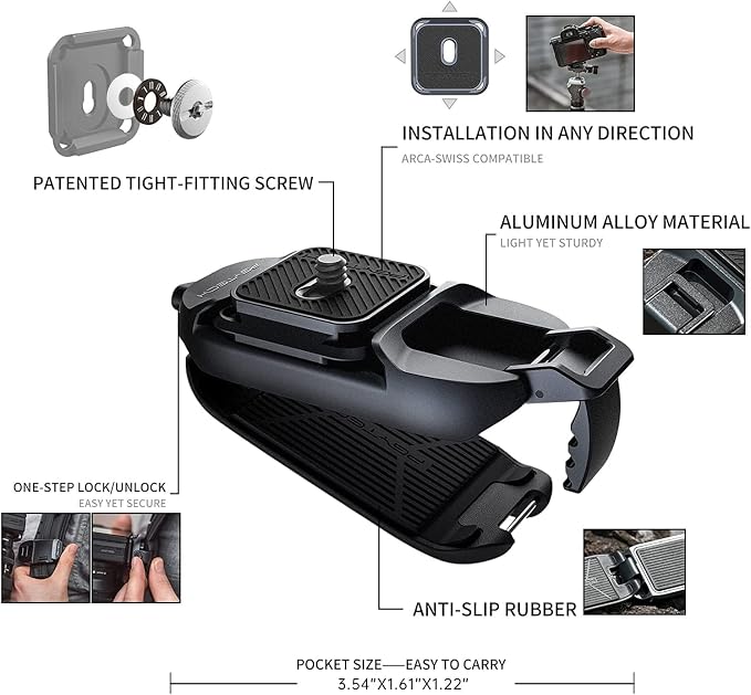 PGYTECH Beetle Camera Clip