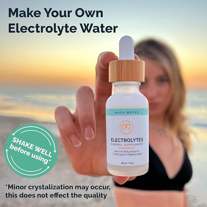 mayu Trace Mineral Drops (3Pack)+ Electrolyte Water Drops