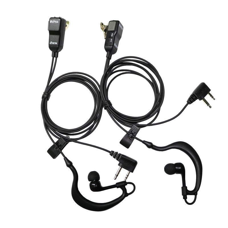 WETIN Walkie Talkie earpiece Walkie Talkie Headset with mic Compatible Midland Walkie Talkie Earpiece gxt1000vp4 gxt1000 with PTT/VOX Pair