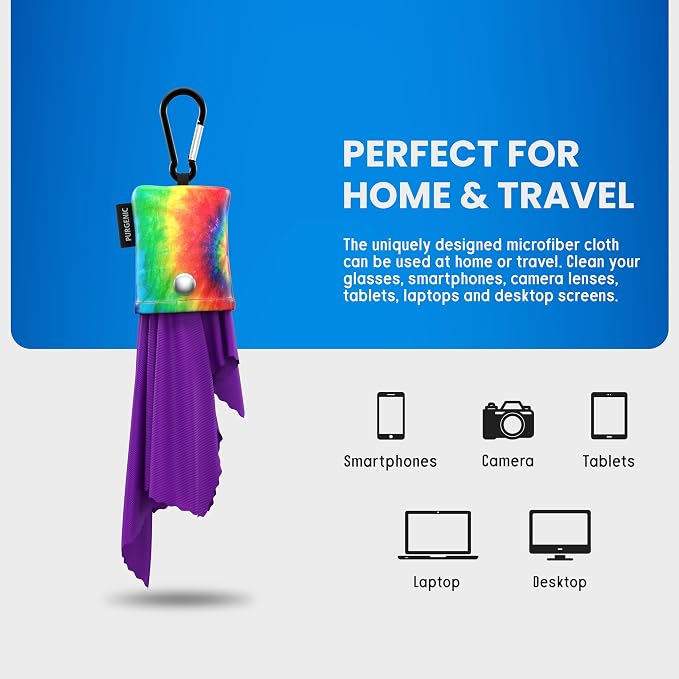 Microfiber Cloth & Glasses Wipes Lens & Glasses Cleaning Cloth