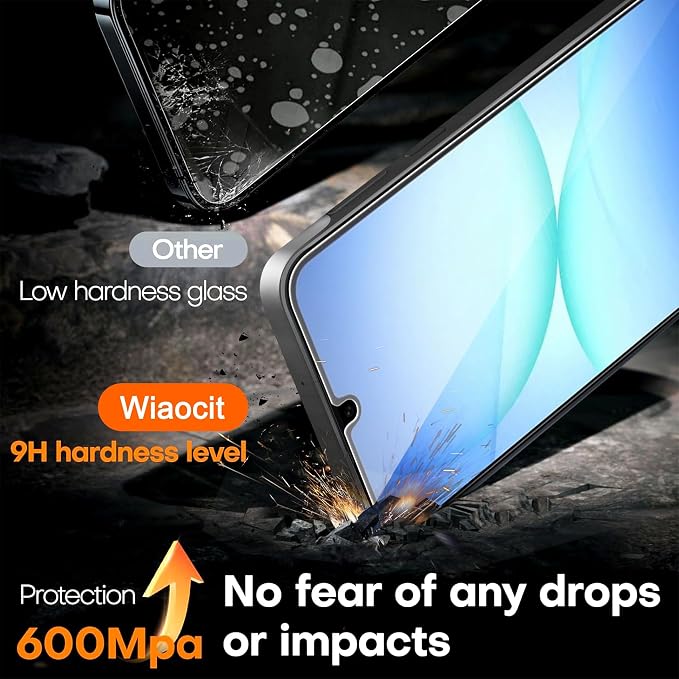 Wiaocit 3 Pack Tempered Glass Screen Protector