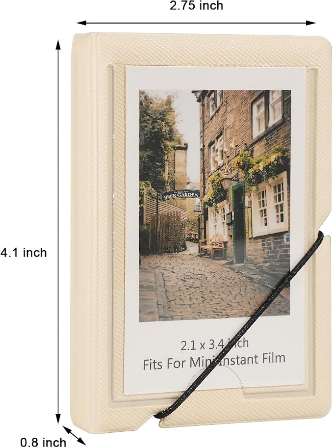 Mini Photo Album Holds 28 Pockets 2x3 Inch Pictures Fits