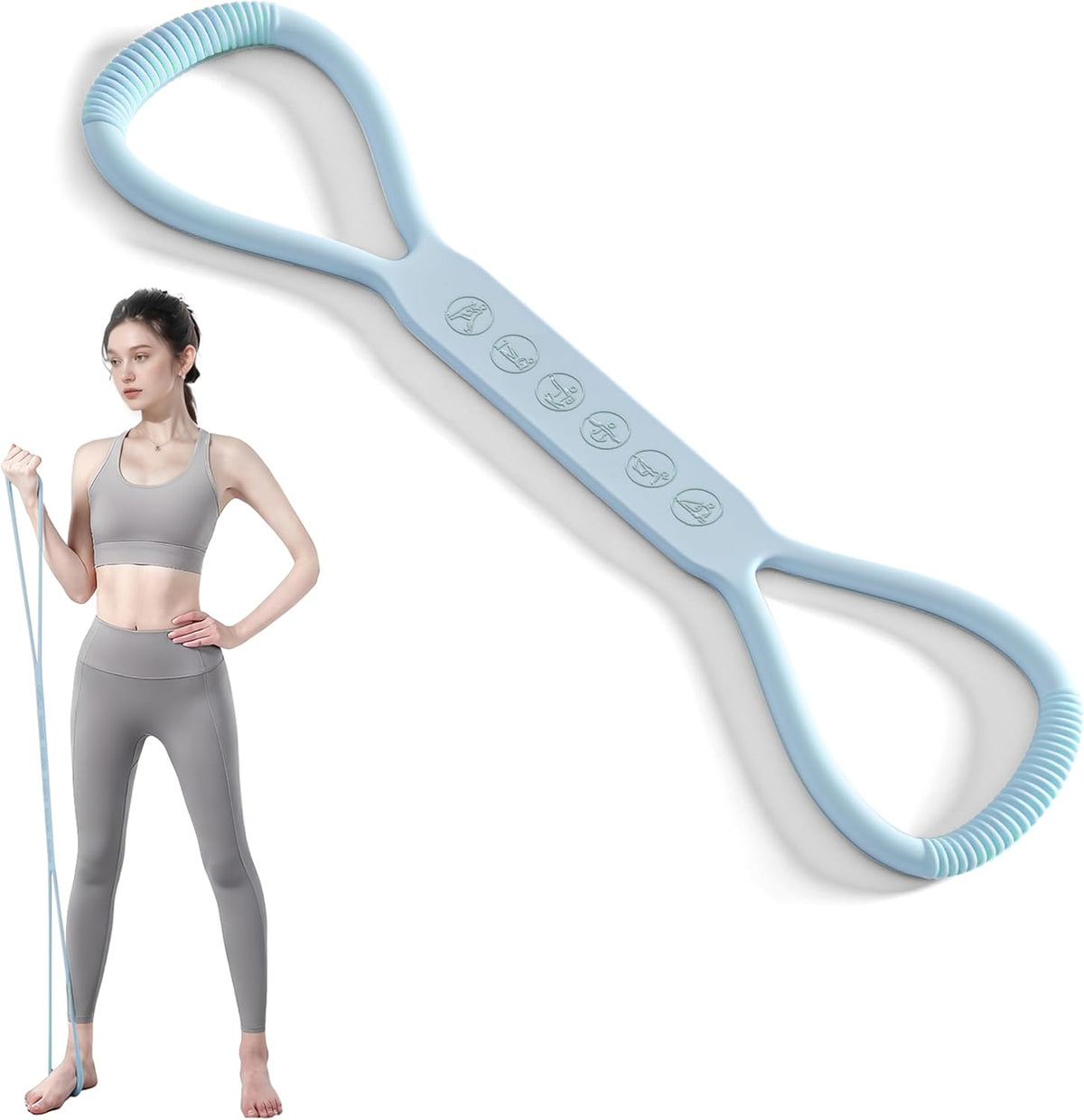 PROIRON Figure 8 Resistance Bands - Versatile 15/25/35 LBS for Yoga & Strength Training | Ideal for Arm, Chest & Shoulder Stretching