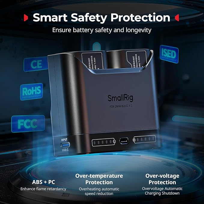 SMALLRIG DMW-BLK22 Camera Battery Set