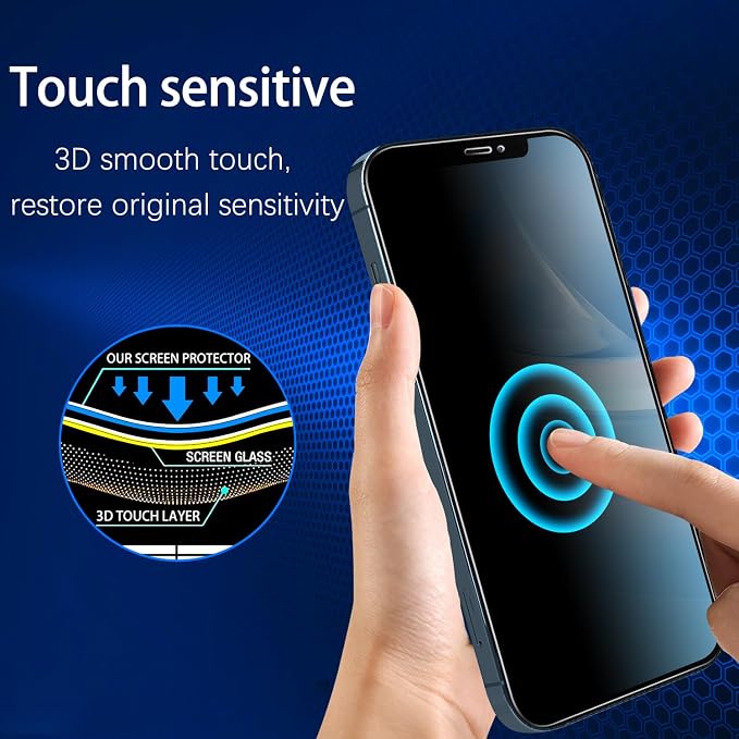 MAYtobe [2+2 Pack Designed for iPhone 12 Pro Max Privacy Screen Protector
