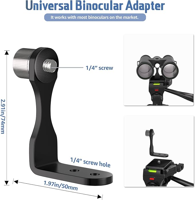 Binocular Tripod, 72” Spotting Scope Tripod Stand