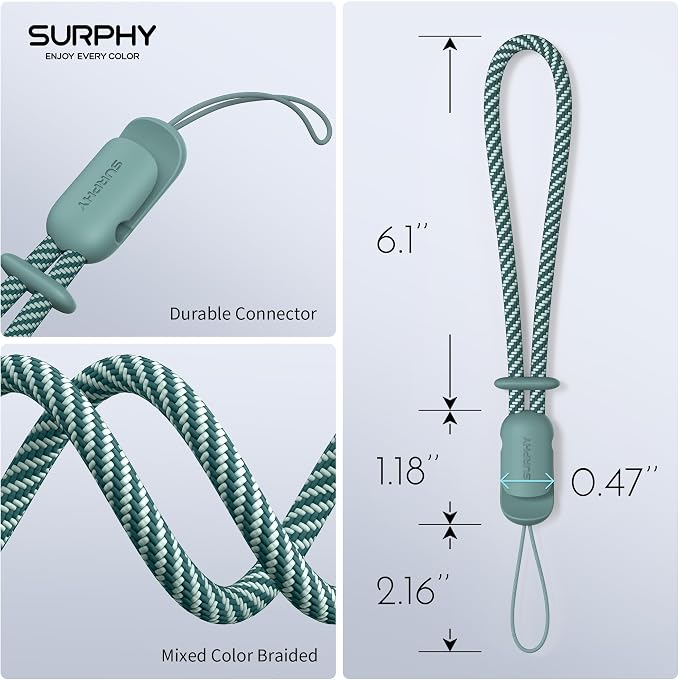 SURPHY 2 Pack Phone Lanyard for Cellphone Case, Phone Wrist Strap for Case