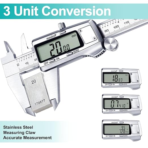 Kynup Digital Caliper, Caliper Measuring Tool, Micrometer Dial Vernier Caliper