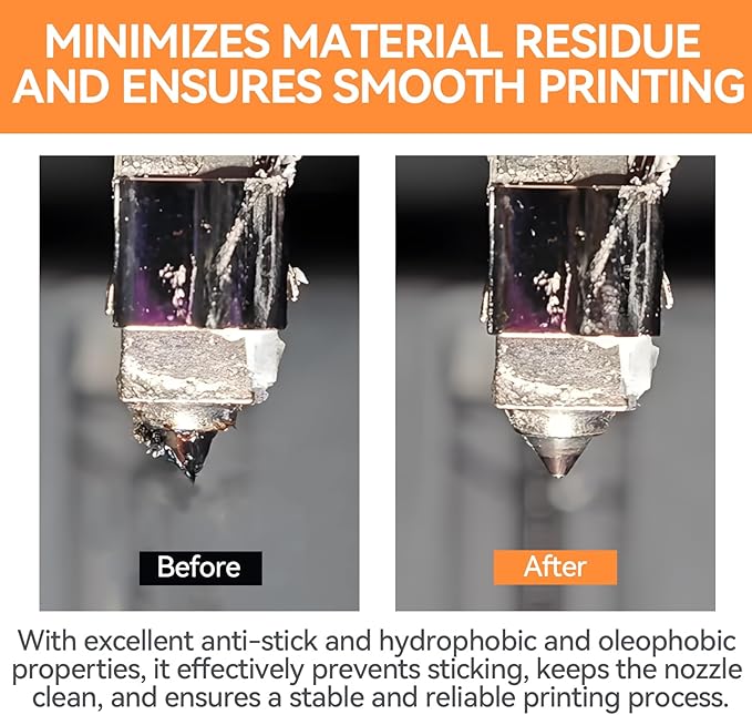 3D Printer Nozzle Protection Coating, 3D Printer Nozzle Cleaner High Temperature