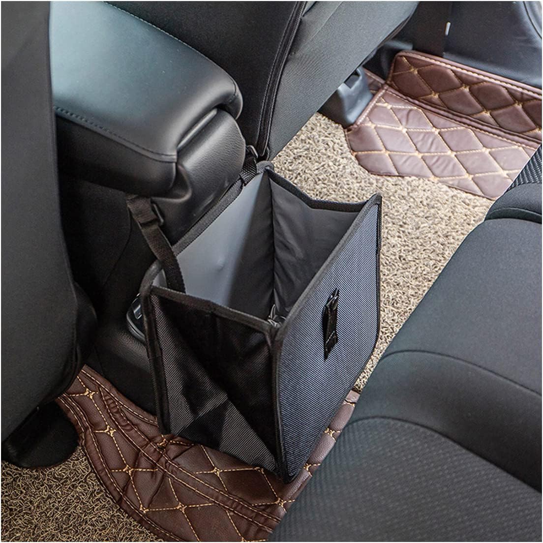Foldable Trash Can, Hanging Waterproof Leakproof Storage Bag with Large Capacity, Car Interior Accessories (Large)