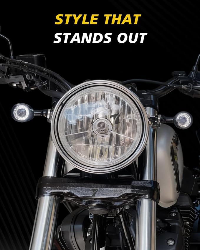 TSUNG Universal Motorcycle LED Turn Signals Lights Small Bullet Front Rear