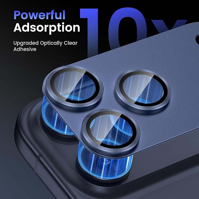 Tensea for iPhone 17 Pro Max Camera Lens Protector, Metal Aluminum Alloy