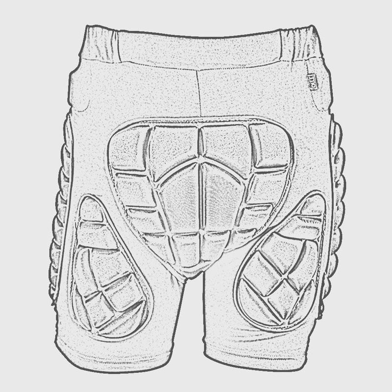 TTIO Padded Shorts Protective Gear Guard Impact Pad Ski Ice Skating Snowboard Skateboard Hip Butt Tailbone Protection for Men Women Black