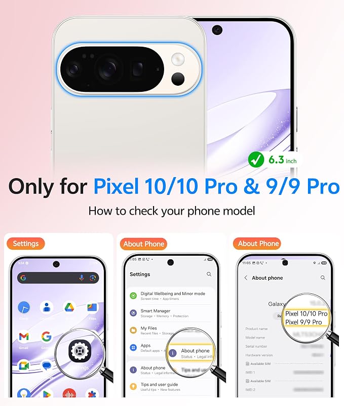 FNTCASE for Google Pixel 10 Pro Case: for Pixel 10 Case Translucent Matte Cases