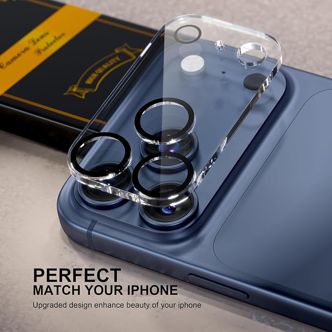 for 6 Pack iPhone 17 Pro Max Camera Lens Protector 9H Tempered Glass Camera