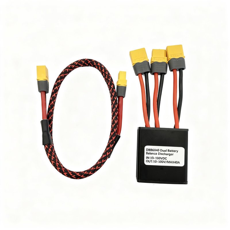 SZWEDI Double Battery Discharge Converter for E-Bike/E-Scooter 750w and 1000W Dual Battery Pack Switch Balancer 10-100V DC Input Max 40 Amps Generation II