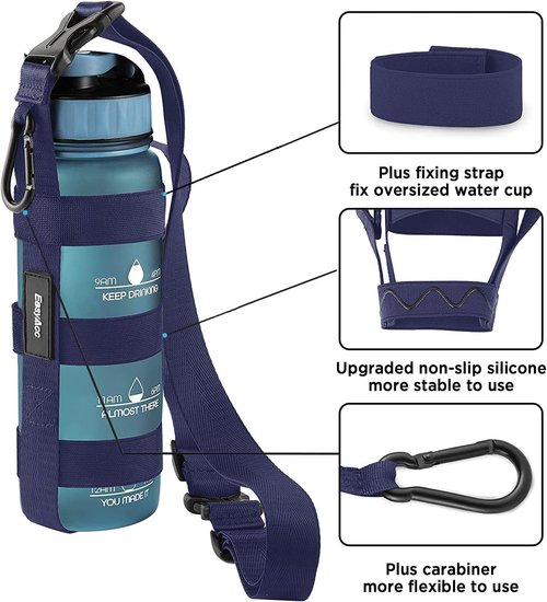EasyAcc Water Bottle Holder Sling - Universal Fit for Owala, Hydro Flask, Yeti & More - Includes Carabiner