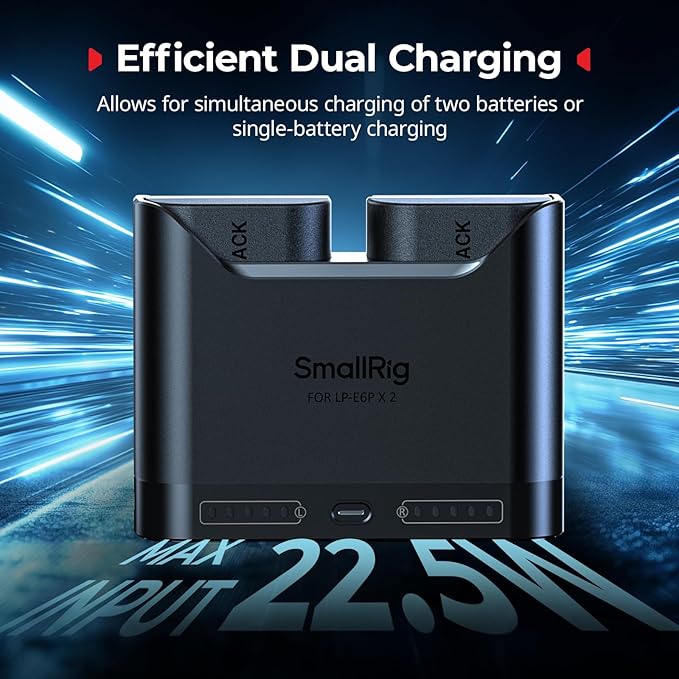 SMALLRIG LP-E6P LP-E6NH LP-E6N LP-E6 Battery Charger