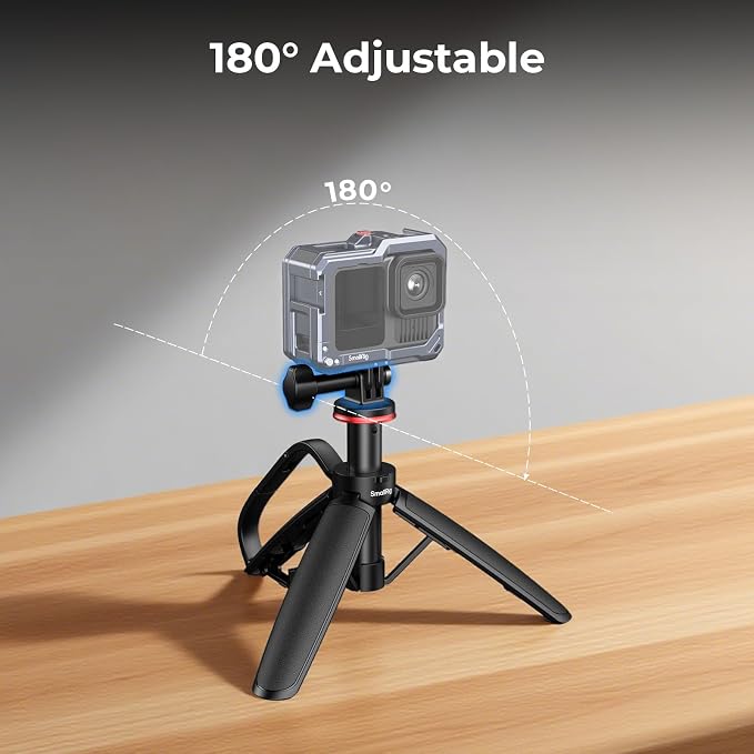 SMALLRIG Portable Action Camera Tripod in Carabiner Shape, 6.5-13.6in