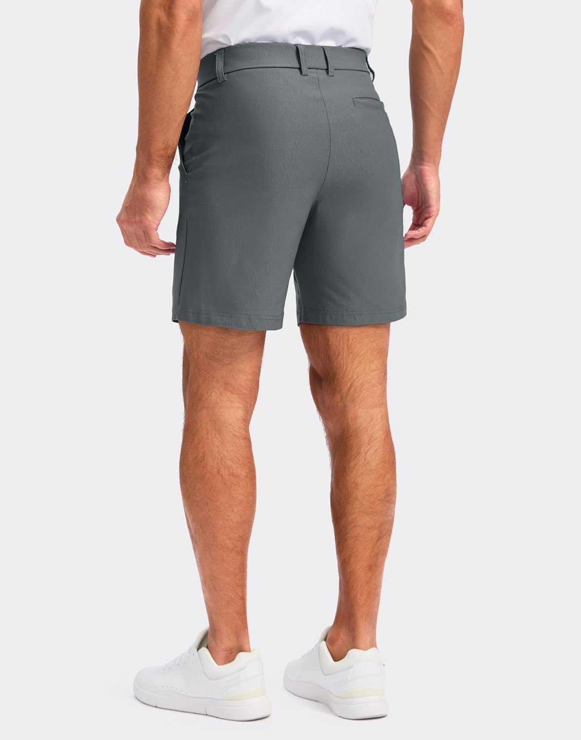 Pudolla Men's Casual Golf Shorts - Stretch Quick-Dry Dress Shorts with 4 Pockets | 7/9 Inch