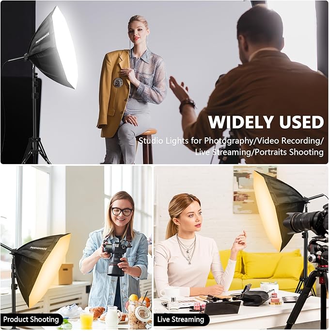Softbox Lighting Kit, Softbox Photography Lighting Set