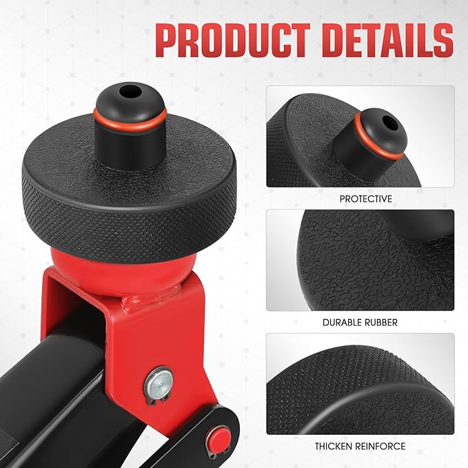 DNA MOTORING 4pcs Lifting Jack Pad for Tesla Model 3/Y/S/X, Tesla Floor Jack Adapters, Tesla Jack Pads Lifting Jack Pad, Accessories for Tesla Vehicles 2013 to 2025, w/Case, TOOLS-00628