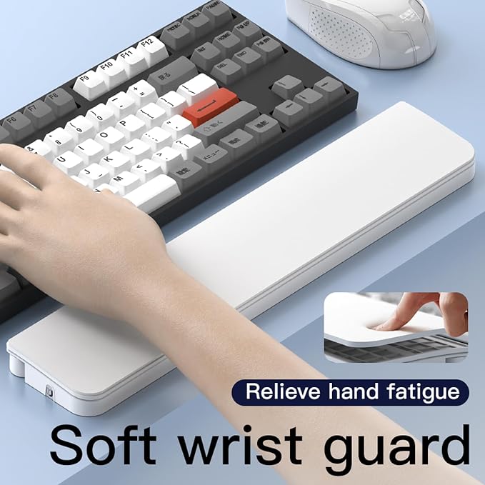 Keyboard Wrist Rest Pad with Cleaning Kit 22 in 1, Comfortable Ergonomic Wrist