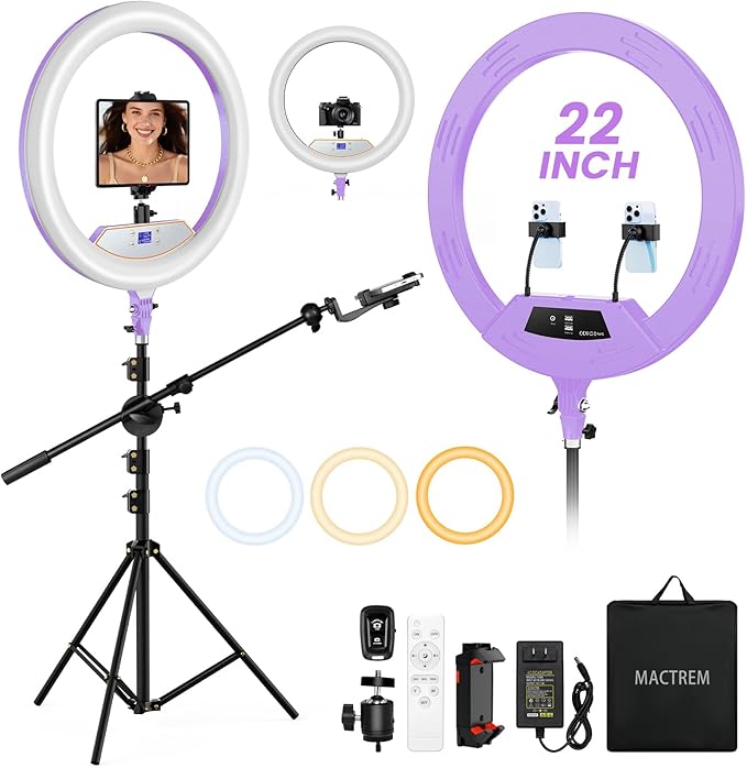 Ring Light 22inch Kit: Ring Light Tripod