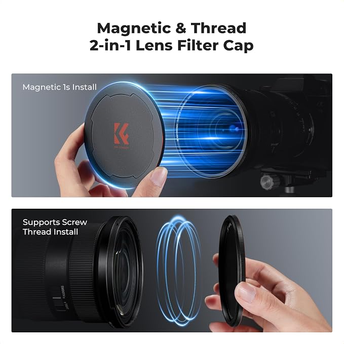K&F CONCEPT Magnetic 82mm Circular Polarizers Filter